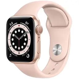 Смарт-годинник Apple Watch Series 6 GPS 44mm Gold Aluminum Case with Pink Sand Sport Band (M00E3) [50383]