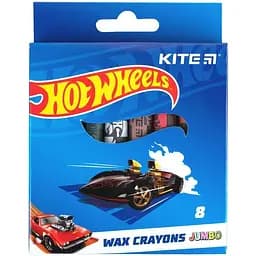 Мел восковой Kite Jumbo Hot Wheels 8 шт. (HW24-076)