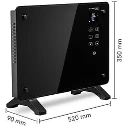 Тепловентилятор керамічний Trotec TFC 220 E 2200W Black (1410000690) - мініатюра 4
