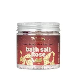 Сіль для прийняття ванни рожева гімалайська Top Beauty з сухоцвітами 250 г
