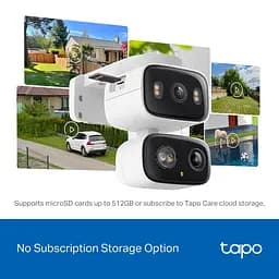 Камера IP з подвійним об'єктивом Tapo C246D 3MP N300 microSD motion detection TP-Link teh0015991 - мініатюра 9