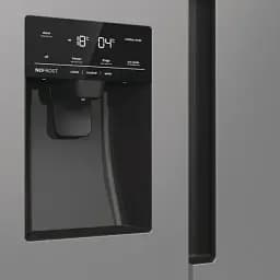 Холодильник Gorenje SBS 179х70х92 см 2 двері 376(190) л А++ NF+ Інв. диспенсер генератор льоду Зовн. Диспл нерж - мініатюра 5