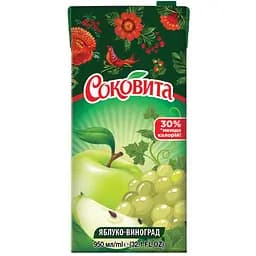Напій Соковита яблучно-виноградний 0.95 л