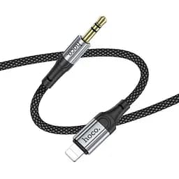AUX кабель Hoco UPA26 Lightning to Jack 3.5 1 м чорний