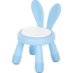 Детский стульчик Bambi ушки пластик синий HA-039-4  