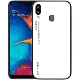 Чохол-бампер Primolux Gradient Glass для Samsung Galaxy A40 2019 (SMA405) White