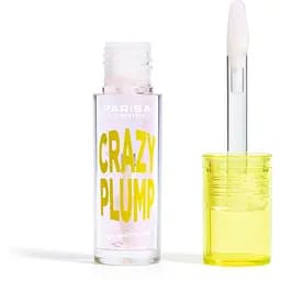 Блиск- плампер для губ Parisa Lipgloss Crazy Plump відтінок №101 Clear plump  - мініатюра 4