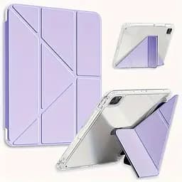 Обкладинка BeCover Ultra Slim Origami Transparent з кріпленням Apple iPad Pro 11" M4 2024 Purple (711692) - мініатюра 6