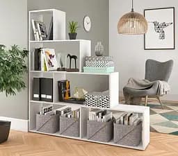 Полиця для книг-стелаж для дому Moreli Id A-0057 1634x1552x290 мм Біла (id27-0000-57-white)