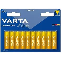 Батарейка Varta AA Varta Longlife лужна * 10 (04106101461)