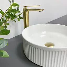 Умивальник VBI Brindisi white накладний VBI-014100, Білий - мініатюра 5