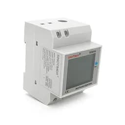 Однофазний цифровий багатофункціональний вимірювальний прилад на DIN-рейку, індикація: V, A, W, kWh, Hz, PF, 40-300V, 100A, 50х80х64 mm