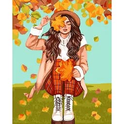 Картина по номерам Santi Осенняя прогулка 40х50 см