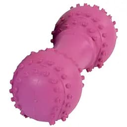 Игрушка для собак Camon гантель резиновая с бейсбольными мячами по краям с пищалкой 10 см в ассортименте