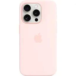 Чехол Silicone Case with MagSafe для Apple iPhone 15 Pro Light Pink AAA [93266]