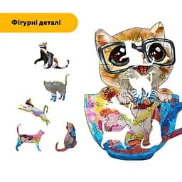 Пазл дерев'яний Розумничок в чашечці, А5, Картонна коробка 35 елементів - мініатюра 3