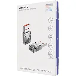 Перехідник Proove Gaming Matrix OTG USB-C to USB-A Silver (HBMA00012006) [130298] - мініатюра 4