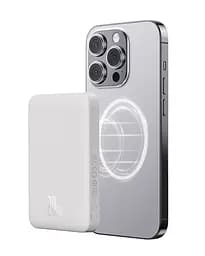 Портативне бездротове ЗУ - зовнішній акумулятор Baseus Magnetic Mini 20W 10000 mAh (PPCX070002) білий - мініатюра 5