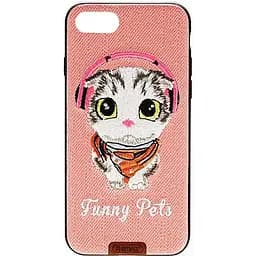 Чехол-накладка Remax Funny Pets Series Case Apple iPhone 7 Plus Pink