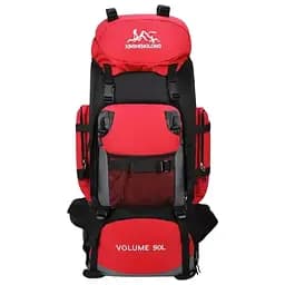 Туристический рюкзак Hinshenglong 90л красный Oxford+PU черный спортивная сумка для путешествий вместительный Yiwu SJ-0036-1R