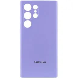 Чохол Lakshmi Silicone Cover Full Camera (AAA) with Logo для Samsung Galaxy S24 Ultra Бузковий / Dasheen