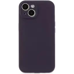 Чохол Silicone Case із захистом камери Full Apple iPhone 15 Elderberry
