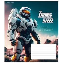 Зошит учнівський "Iron&Steel" Школярик 012-3284K 12 аркушів (482000647205403284)(SC)