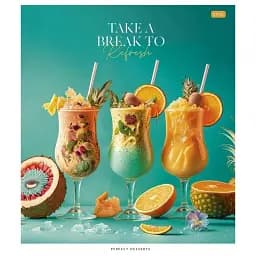 Зошит загальний Школярик Juicy world 048-3281L-3 у лінію 48 аркушів