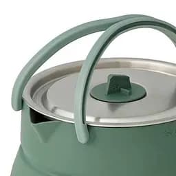 Чайник складаний Sea to Summit Detour Stainless Steel Collapsible Kettle w/Sack з чохлом, 1,6 L Сірий-Зелений - мініатюра 5
