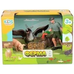 Дитячий іграшковий набір Ферма Kids Team Q9899-T7_1 гусак, свинка, кролик