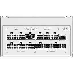 Блок живлення GameMax 1300W ATX3.1 80+ Platinum RGB White (RGB-1300 WH (ATX3.0/3.1 PCIe5.) - мініатюра 3