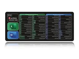 Великий килимок для мишки WorkPlaceShop Поєднання клавіш для Word та Excel 700 x 300 мм