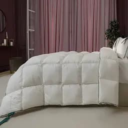 Ковдра пухова MirSon Imperial Delight, зимова, 205х140 см, біла із зеленим кантом - мініатюра 4