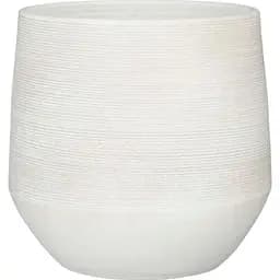 Кашпо Edelman Evora pot round 19 см белое(1148559)