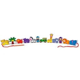 Дерев'яна шнурівка Viga Toys Зоопарк (59549) - мініатюра 2