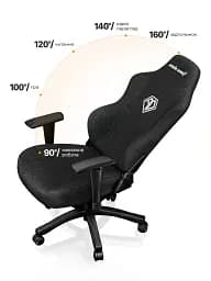 Крісло ігрове Anda Seat Phantom 3 Size L Black Fabric (AD18Y-06-B-F) - мініатюра 15