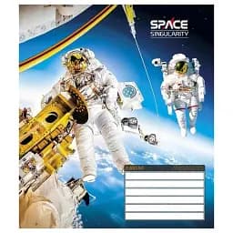 Зошит учнівський Школярик Space singularity 012-3384L-5 в лінію 12 аркушів 