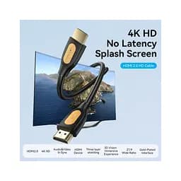Кабель мультимедійний HDMI M to HDMI M 5.0m 4K black Vention (ALIBJ) - мініатюра 2