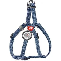 Шлея для котів та дрібних порід собак Waudog Re-cotton з відновленої бавовни та QR паспортом, світловідбиваюча