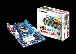 Материнская плата Gigabyte GA-H61M-S2PV rev.2.2 LGA 1155 (GA-H61M-S2PV REV.2.2) Б/У