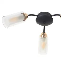 Люстра стельова Brille в спальню E14 60W BK (LK-672C/3) - мініатюра 3