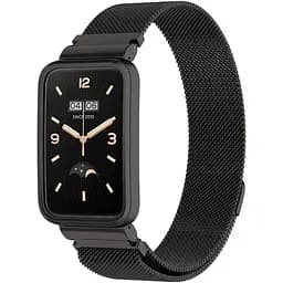 Ремінець-бампер DK Xiaomi Mi Band 7 Pro Metal Milanese Loop Magnetic (black) - мініатюра 3