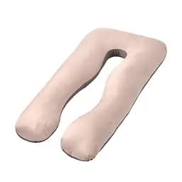 Наволочка-чохол на П-подушку для вагітних і відпочинку Ideia, 140х75 см, шоколадний та бежевий (8-35126)