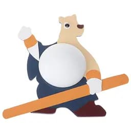 Бра Brille KL-172W/1 Ведмідь для дитячої настінне декоративне