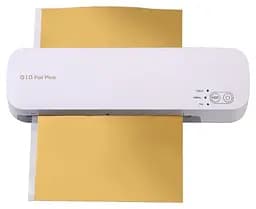 Ламінатор A4, D&A Vision G10 Foil Plus, White, 125 мкм, фольгування, холодне ламінування, регулювання температури, стартовий набір витратних матеріалів, 360 x 112 x 65 мм, 1.1 кг - мініатюра 2