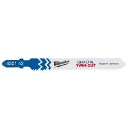 Полотна для лобзиків T123XF Bi-Metal TWIN CUT MILWAUKEE, 91х2,5/1,8 мм, (5шт), (універсальні) - мініатюра 3