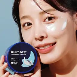 Патчі під очі SNP Bird's Nest Motisturizing Eye Patch з ластівчиним гніздом 60 шт. - мініатюра 3
