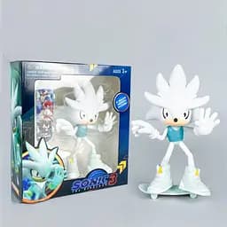 Колекційна ігрова фігурка Сільвер у коробці — Sonic The Hedgehog 3 (16 см)
