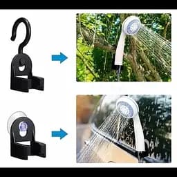 Портативний душ USB Travel Shower з акумулятором 2200 мА·г, помпа, шланг 1.5 м, лійка, тримач - мініатюра 3