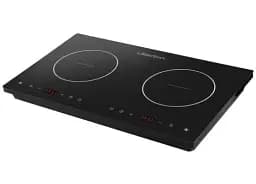 Настільна плита Liberton LIC-3708, Black, 3300W (1800+1500), індукційна, 8 режимів, 2 конфоркі, керування сенсорне, склокераміка, дисплей, таймер